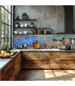 Glas Küchenrückwand 6 mm ESG Motive KRWM-0842