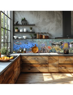 Glas Küchenrückwand 6 mm ESG Motive KRWM-0842