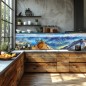 Glas Küchenrückwand 6 mm ESG Motive KRWM-0960