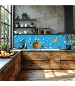 Glas Küchenrückwand 6 mm ESG Motive KRWM-0977