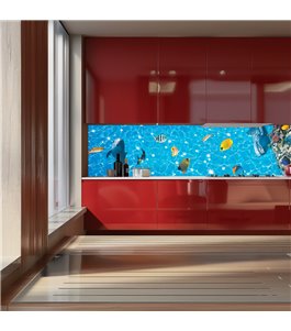 Glas Küchenrückwand 6 mm ESG Motive KRWM-0977