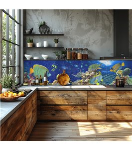 Glas Küchenrückwand 6 mm ESG Motive KRWM-0981