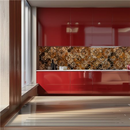 Küchenrückwand Platte 6 mm ESG Fliesenmotive KRWF-16-17