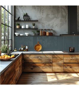 Küchenrückwand Glas 6 mm ESG Ral-Töne KRWR-7016