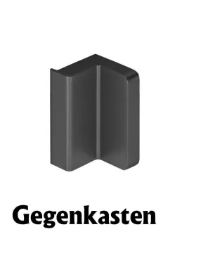 Schiebetürschloss Schwarz für Griffmuschelbohrung