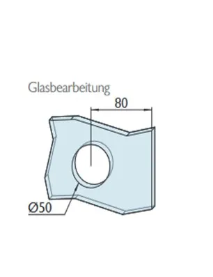Schiebetürschloss Schwarz für Griffmuschelbohrung