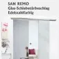 Schiebetürbeschlag SAN REMO Edelstahlfarbig