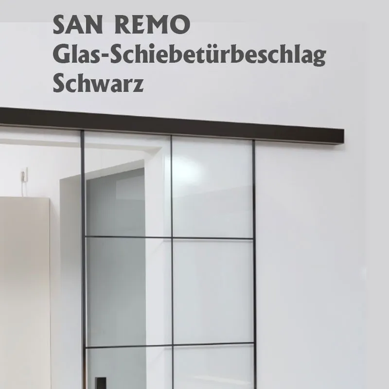 Schiebetürbeschlag SAN REMO Schwarz Schiebetürbeschlag SAN REMO Schwarz
