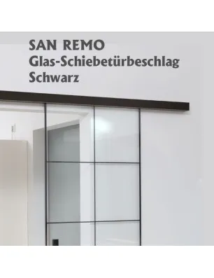 Schiebetürbeschlag SAN REMO Schwarz