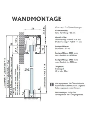 Schiebetürbeschlag SAN REMO Schwarz