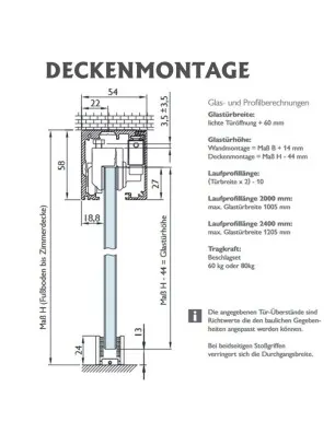 Schiebetürbeschlag SAN REMO Schwarz