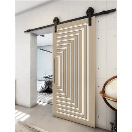 Holzschiebetür Barn-Line - Eiche und Weiss Model 1001