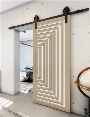 Holzschiebetür Barn-Line - Eiche und Weiss Model 1001