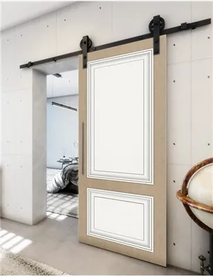 Holzschiebetür Barn-Line - Eiche und Weiss Model 1004