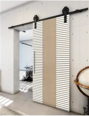 Holzschiebetür Barn-Line - Eiche und Weiss Model 1013