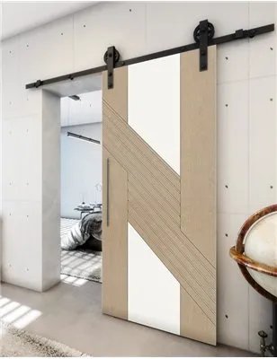 Holzschiebetür Barn-Line - Eiche und Weiss Model 1019