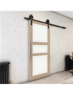 Holzschiebetür Barn-Line - Eiche und Weiss  Model 1021