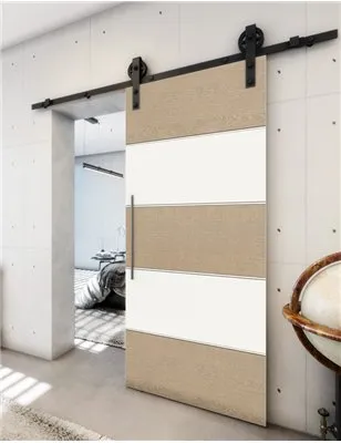 Holzschiebetür Barn-Line - Eiche und Weiss Model 1031