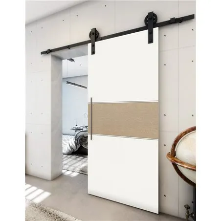 Holzschiebetür Barn-Line - Eiche und Weiss Model 1032