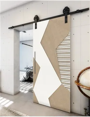Holzschiebetür Barn-Line - Eiche und Weiss Model 1033