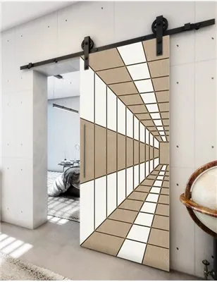 Holzschiebetür Barn-Line - Eiche und Weiss Model 1034