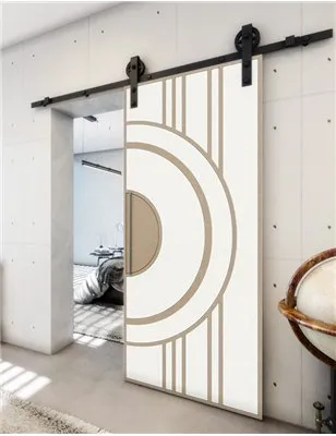 Holzschiebetür Barn-Line - Eiche und Weiss Model 1035