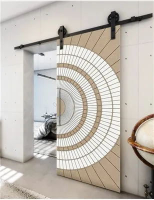Holzschiebetür Barn-Line - Eiche und Weiss Model 1036