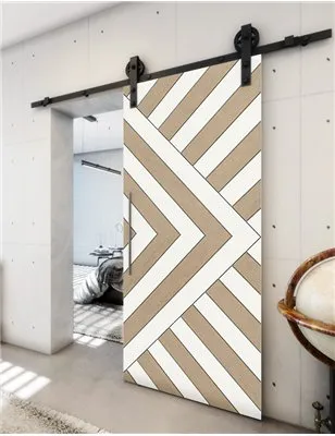 Holzschiebetür Barn-Line - Eiche und Weiss Model 1037