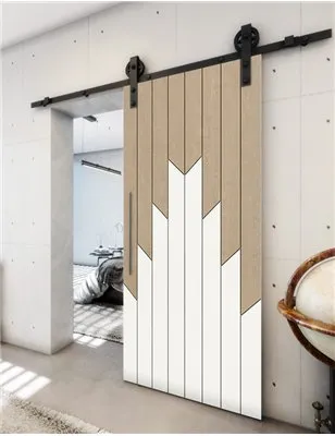 Holzschiebetür Barn-Line - Eiche und Weiss Model 1039