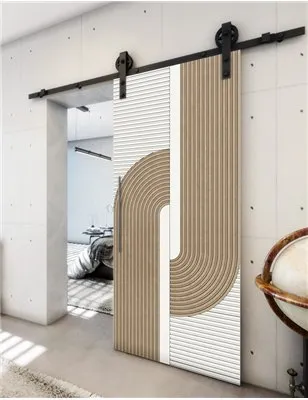 Holzschiebetür Barn-Line - Eiche und Weiss Model 1040