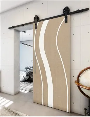 Holzschiebetür Barn-Line - Eiche und Weiss Model 1064