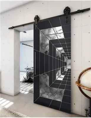 Holzschiebetür Barn-Line - Hell - Dunkel-Mix Model 1034