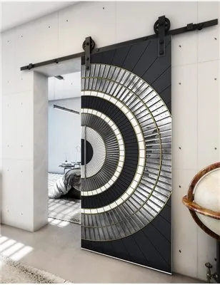 Holzschiebetür Barn-Line - Hell - Dunkel-Mix Model 1036