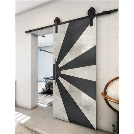 Holzschiebetür Barn-Line - Hell - Dunkel-Mix Model 1074