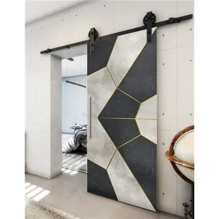 Holzschiebetür Barn-Line - Hell - Dunkel-Mix Model 1075