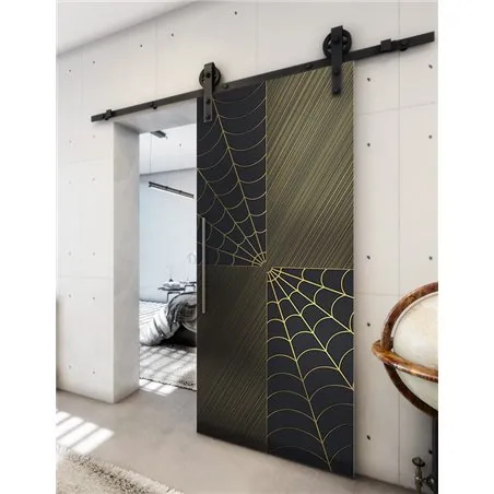 Holzschiebetür Barn-Line - Hell - Dunkel-Mix Model 1076