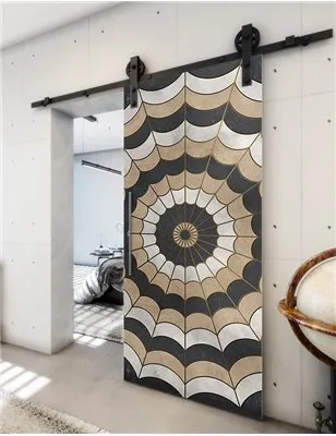 Holzschiebetür Barn-Line - Hell - Dunkel-Mix Model 1077