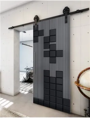 Holzschiebetür Barn-Line - Hell - Dunkel-Mix Model 1081