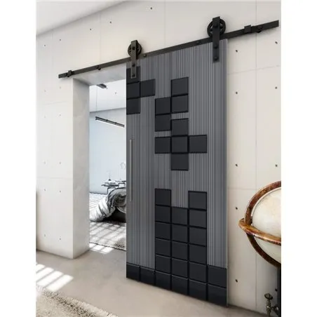 Holzschiebetür Barn-Line - Hell - Dunkel-Mix Model 1081