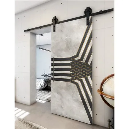 Holzschiebetür Barn-Line - Hell - Dunkel-Mix Model 1085