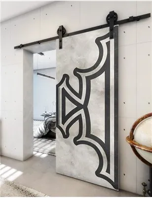 Holzschiebetür Barn-Line - Hell - Dunkel-Mix Model 1086