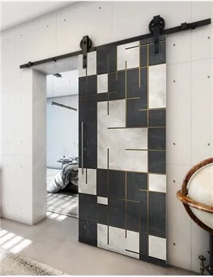 Holzschiebetür Barn-Line - Hell - Dunkel-Mix Model 1087