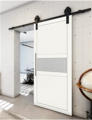 Holzschiebetür Barn-Line - Weiss  Model 1042