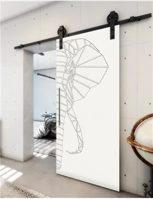 Holzschiebetür Barn-Line - Weiss Model 1062