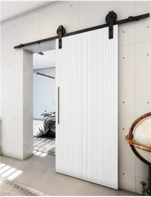 Holzschiebetür Barn-Line - Weiss 3D Model 1005