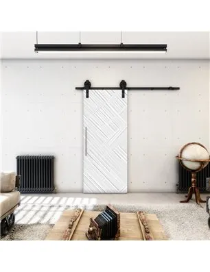 Holzschiebetür Barn-Line - Weiss 3D Model 1006