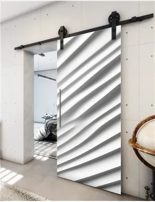 Holzschiebetür Barn-Line - Weiss 3D Model 1010