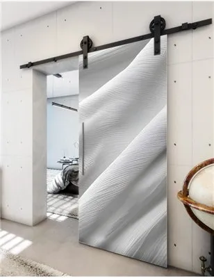 Holzschiebetür Barn-Line - Weiss 3D Model 1021