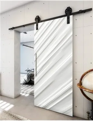 Holzschiebetür Barn-Line - Weiss 3D Model 1022