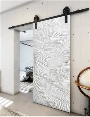 Holzschiebetür Barn-Line - Weiss 3D Model 1023